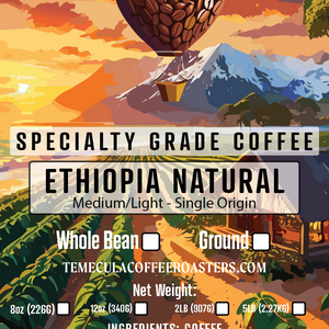 Ethiopia Natural - Medium/Light Roast