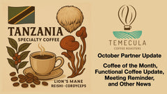 November Coffee of the Month, Functional Coffee Update, and Other News