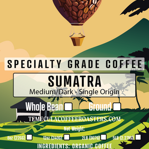 Fairtrade® Sumatra - Medium/Dark Roast