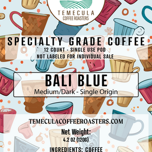 Bali Blue (Medium / Dark Roast) [12 Single Use Cups]