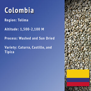 Colombia, Green Coffee - UNROASTED