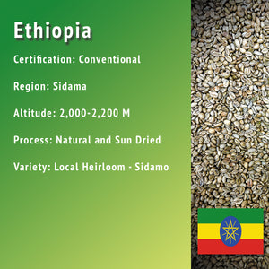 Ethiopia, Green Coffee - UNROASTED