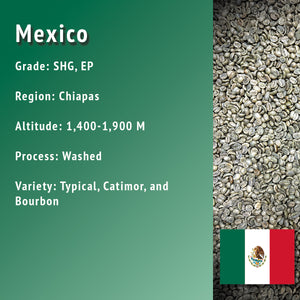 Mexico, Green Coffee - UNROASTED