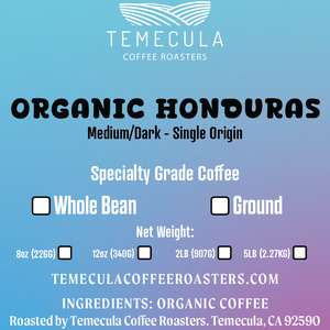 Organic Fairtrade® Honduras - Medium/Dark Roast