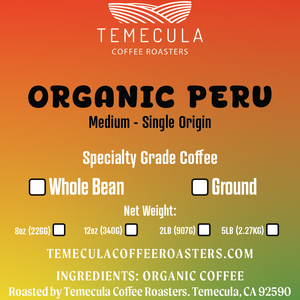 Organic Fairtrade® Peru - Medium Roast