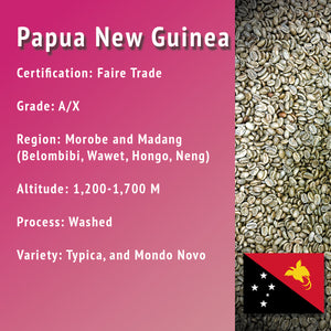 Papua New Guinea, Green Coffee - UNROASTED